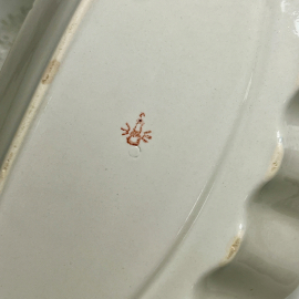 Блюдо необычной формы, фаянс Дружковского ФЗ, красное клеймо, цена за 1шт. Картинка 7